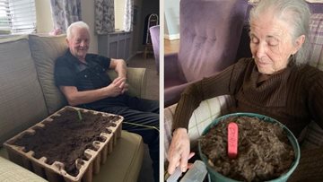 Green fingered Residents offer helping hand at Wigan care home
